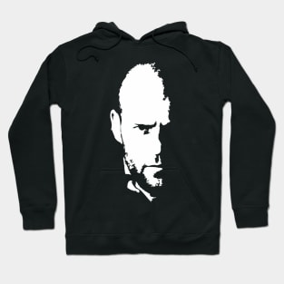 Jason Statham white portrait Hoodie